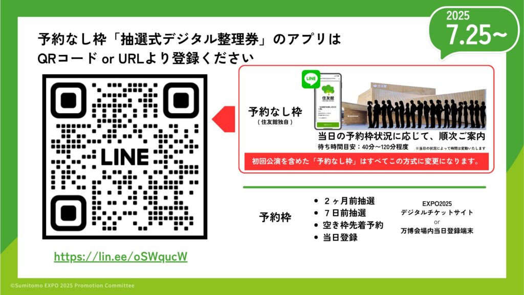住友館 ライン 抽選 アプリ