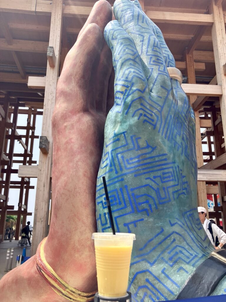万博 インド館 マンゴーラッシー