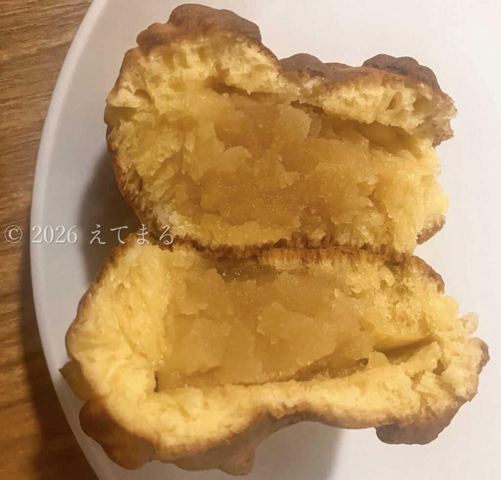 ペコちゃん焼き 東京蜂蜜 断面