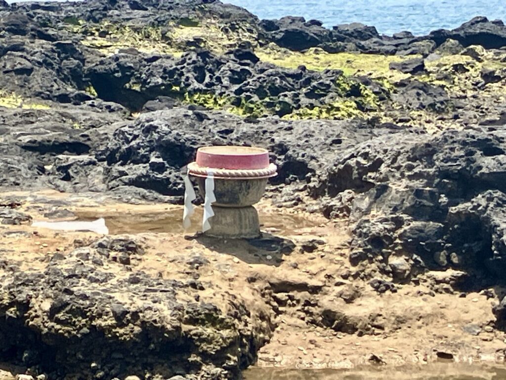 鹿児島 釜蓋神社 釜蓋投げ 的